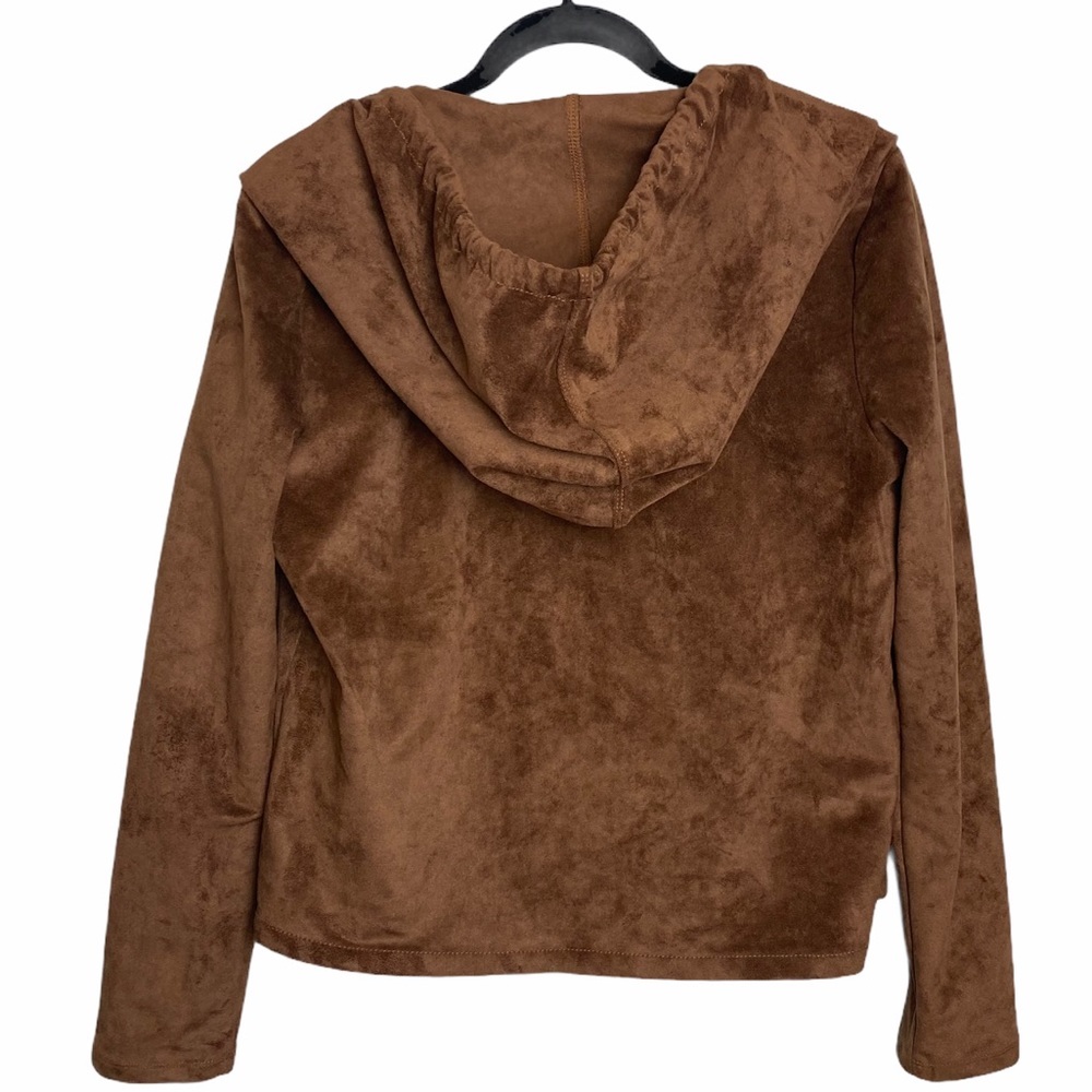 NEW BlankNYC Faux Suede Hooded Jacket NWT - Picture 7 of 8